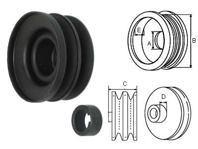 HIHNAPYÖRÄ 131203 VOLVO - Hihnapyörät 10mm - 2901-3602CA - 1