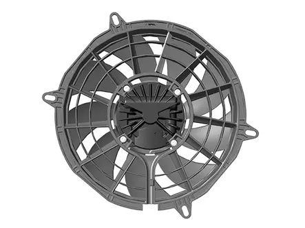 SPAL VA99 hiiletön vapaatuuletin - 12V / Imevä / Ø280mm (310mm) - Imevät vapaatuulettimet 12V - 9000-30107059A - 1