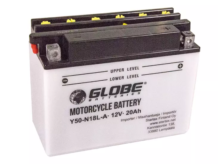 GLOBE 12V 20AH 206X92X160 -/+ 220A (EN) - Euroglobe Mp-akut - 1805-Y50-N18L-A - 2