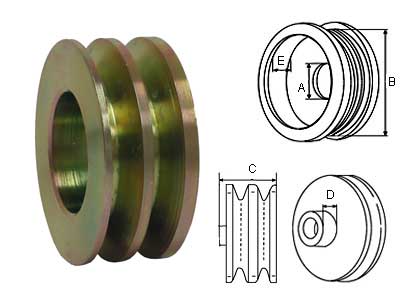 HIHNAPYÖRÄ 134007 17/75MM - Hihnapyörät 10mm - 2900-3615CA - 1