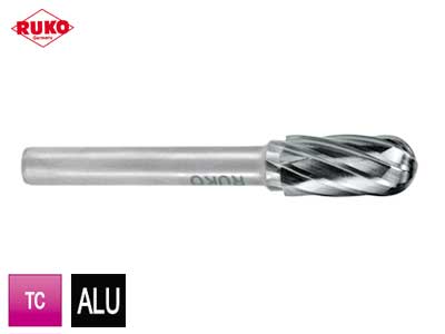 KOVAMETALLIVIILA RUKO 6.0MM C LIERI - Pyörivät kovametalliviilat alumiinille - RU-116020A - 1