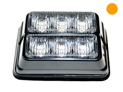 LED-MAJAKKA/VAROITUSVALO 12V 6 LED - LED-tasovilkku - 40-LED612A - 1