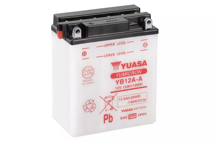 YUASA MP-AKKU 12V 12,6AH YB12A-A +/- - Yuasa Mp-akut - YB12A-A - 1