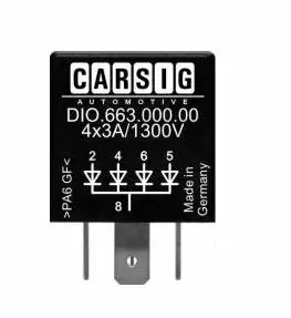 CARSIG Diodiryhmä 4x3A 1300V (4 sis-1 ulos)- DIO.663.000.00 - Diodit - CSDIO663A - 1