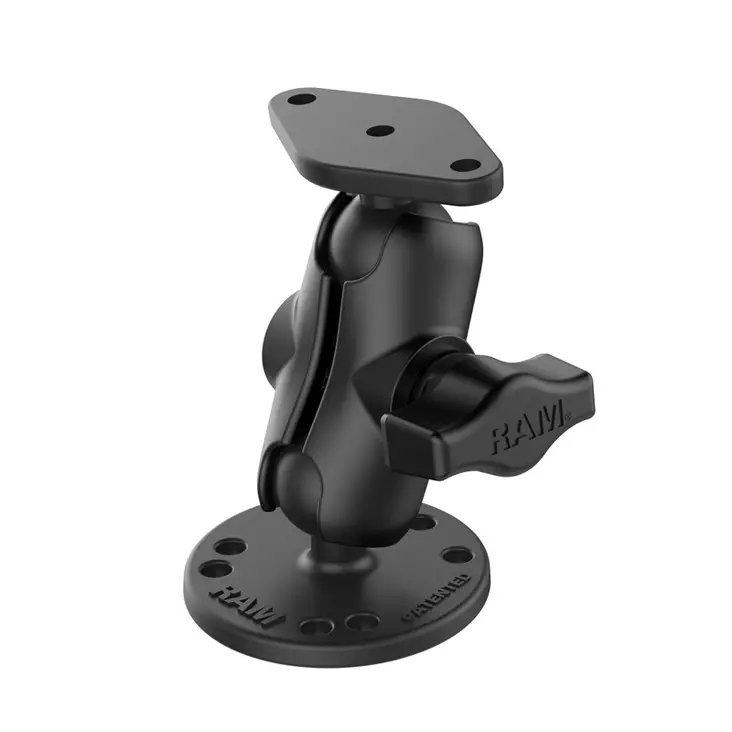 Ram Mounts Lyhyt Kiinnitysvarsisarja - Pyöreä+soikea pohja 1" B-sarja - Kiinnityssarja B-sarja 1" pallo - RAM-B-138U-A - 1