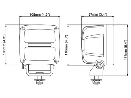 NORDIC SCORPIUS PRO 430 12/24V 33W FLOOD BLTINDEUTSCH TT P - LED-työvalot 28 - 50W - 1605-984713B - 2