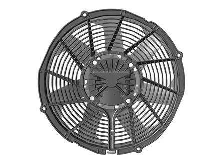 SPAL VA89 hiiletön vapaatuuletin - 12V / Imevä / Ø305mm (331mm) - Imevät vapaatuulettimet 12V - 9000-30107087B - 1