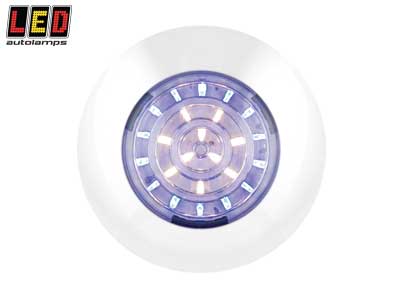 SISÄVALO, PYÖREÄ KAKSIVÄRINEN SININEN/VALKOINEN # - LED-sisävalot, pyöreät - 1614-7524WB - 1