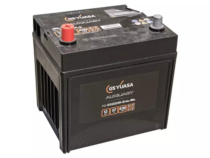 Yuasa GS Auxiliary AGM Käynnistysakku 12V 57Ah 430A - S55D23R-B - YUASA GS käynnistysakut - 1806-S55D23R-B - 1