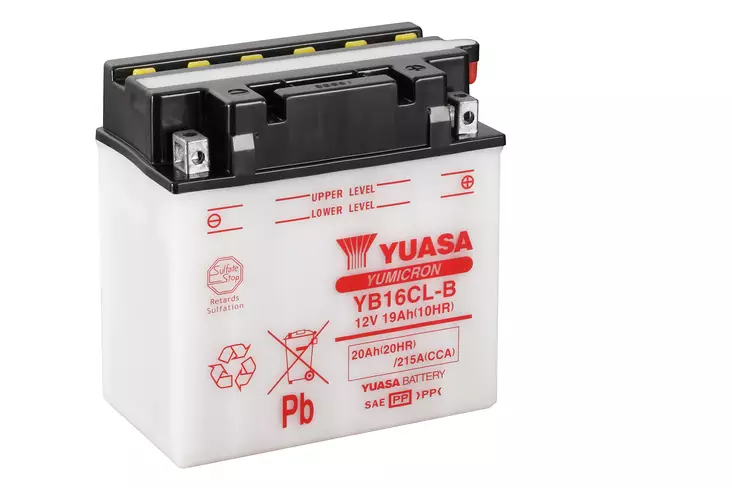 YUASA MP-AKKU 12V 20AH YB16CL-B -/+ - Yuasa Mp-akut - YB16CL-B - 1