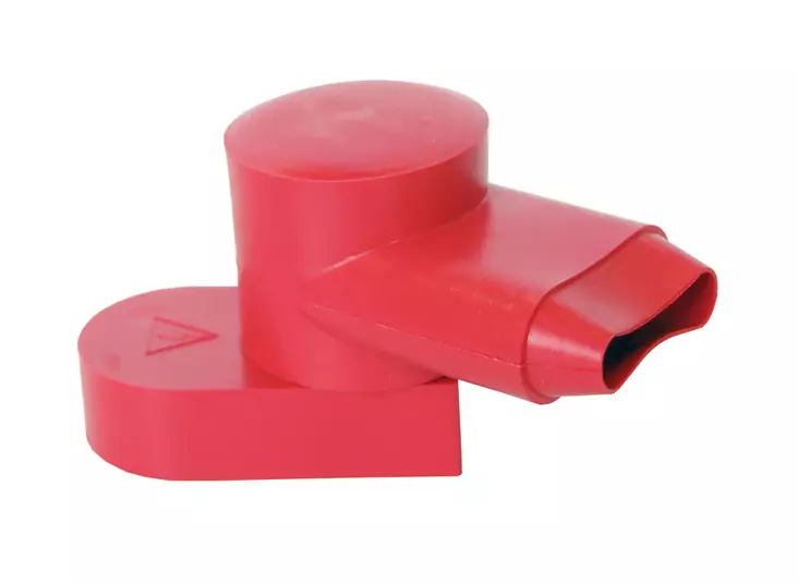 Blue Sea 9031B 360° pyörivä akkukengän suojus - punainen - Kaapelikengän suojukset - 1790-9031B - 1