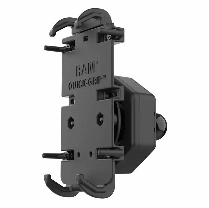 Ram Mounts Quick-Grip XL puhelinteline + Vibe-Safe tärinänesto 1,0" B-sarja - Ram Mounts puhelintelineet - RAM-HOL-PD4-462B - 1