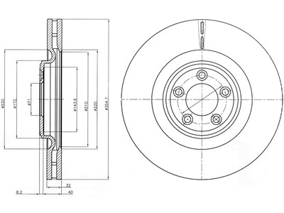 JARRULEVY DELPHI, 1 KPL / PKT, ETU, JAGUAR S XF, XJ, XK, XKR - Jarrulevyt - BG9071C - 1