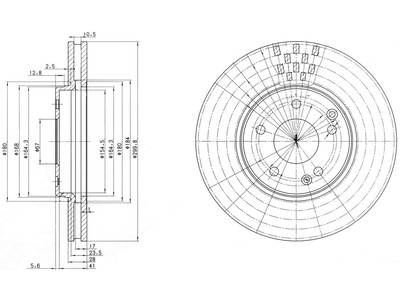 JARRULEVY DELPHI, 2 KPL / PKT, ETU, CHRYSLER / MERCEDES - Jarrulevyt - BG3396C - 1