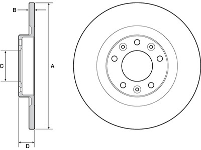JARRULEVY DELPHI, 2 KPL / PKT, TAKA, CITROEN C4, PEUGEOT 308 - Jarrulevyt - BG4662C - 1