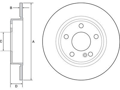 JARRULEVY DELPHI, 2 KPL / PKT, TAKA, MERCEDES A B - Jarrulevyt - BG4555C - 1