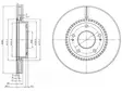 JARRULEVY DELPHI, 2 KPL / PKT, ETU, HYUNDAI KIA - Jarrulevyt - BG3861C - 1