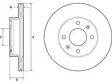 JARRULEVY DELPHI, 2 KPL / PKT, ETU, HYUNDAI / KIA - Jarrulevyt - BG3935C - 1