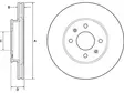 JARRULEVY DELPHI, 2 KPL / PKT, ETU, HYUNDAI KIA - Jarrulevyt - BG4744C - 1