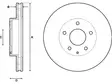 JARRULEVY DELPHI, 2 KPL / PKT, ETU, MAZDA 3, CX-3 - Jarrulevyt - BG4712C - 1