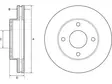 JARRULEVY DELPHI, 2 KPL / PKT, ETU, NISSAN NV200 - Jarrulevyt - BG4651C - 1