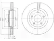 JARRULEVY DELPHI, 2 KPL / PKT, ETU, NISSAN - Jarrulevyt - BG4109C - 1