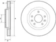 JARRULEVY DELPHI, 2 KPL / PKT, ETU, NISSAN - Jarrulevyt - BG4770C - 1