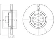 JARRULEVY DELPHI, 2 KPL / PKT, ETU, SEAT / VOLKSWAGEN - Jarrulevyt - BG4330C - 1