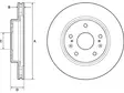 JARRULEVY DELPHI, 2 KPL / PKT, ETU, SUZUKI SX4 - Jarrulevyt - BG4764C - 1