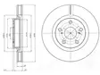 JARRULEVY DELPHI, 2 KPL / PKT, ETU, TOYOTA - Jarrulevyt - BG4114C - 1