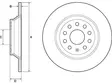 JARRULEVY DELPHI, 2 KPL / PKT, TAKA, AUDI A3, TT, VOLKSWAGEN - Jarrulevyt - BG4751C - 1