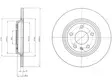 JARRULEVY DELPHI, 2 KPL / PKT, TAKA, AUDI / SKODA - Jarrulevyt - BG4081C - 1