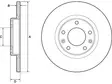JARRULEVY DELPHI, 2 KPL / PKT, TAKA, CITROEN C4 PEUGEOT 308 - Jarrulevyt - BG4661C - 1