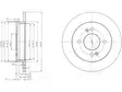 JARRULEVY DELPHI, 2 KPL / PKT, TAKA, HYUNDAI / KIA - Jarrulevyt - BG3981C - 1