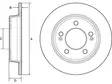 JARRULEVY DELPHI, 2 KPL / PKT, TAKA, HYUNDAI KIA - Jarrulevyt - BG4559C - 1