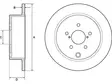 JARRULEVY DELPHI, 2 KPL / PKT, TAKA, SUBARU XV - Jarrulevyt - BG4776C - 1