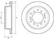 JARRULEVY DELPHI, 2 KPL / PKT, TAKA, TOYOTA - Jarrulevyt - BG4747C - 1