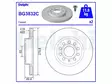 JARRULEVY DELPHI, 2 KPL / PKT, ETU, AUDI / SEAT / SKODA / VOLKSW - Jarrulevyt - BG3832C - 2