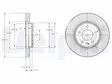 JARRULEVY DELPHI, 2 KPL / PKT, ETU, CHEVROLET / OPEL - Jarrulevyt - BG4092C - 2