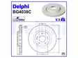 JARRULEVY DELPHI, 2 KPL / PKT, ETU, CITROËN / MITSUBISHI / PEUGE - Jarrulevyt - BG4038C - 2