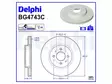 JARRULEVY DELPHI, 2 KPL / PKT, ETU, HYUNDAI KIA - Jarrulevyt - BG4743C - 2