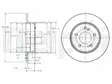 JARRULEVY DELPHI, 2 KPL / PKT, TAKA, CHRYSLER / MERCEDES - Jarrulevyt - BG3326C - 2