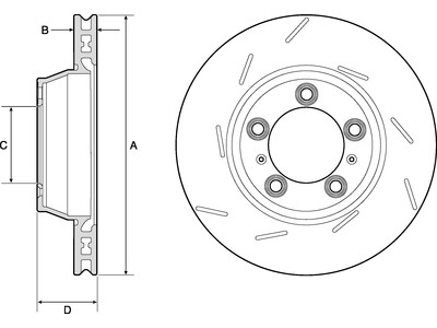 JARRULEVY DELPHI, 1 KPL / PKT, PORSCHE - Jarrulevyt - BG9164C - 1