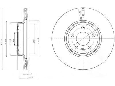 JARRULEVY DELPHI, 2 KPL / PKT, ETU, AUDI - Jarrulevyt - BG4079C - 1
