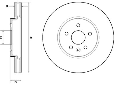 JARRULEVY DELPHI, 2 KPL / PKT, ETU, CHEVROLET OPEL - Jarrulevyt - BG4710C - 1