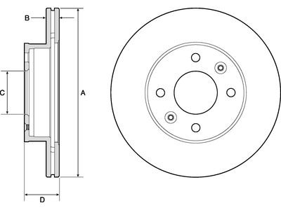 JARRULEVY DELPHI, 2 KPL / PKT, ETU, HYUNDAI / KIA - Jarrulevyt - BG3935C - 1