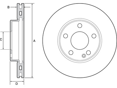 JARRULEVY DELPHI, 2 KPL / PKT, ETU, MERCEDES A B - Jarrulevyt - BG4554C - 1