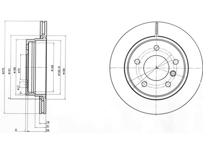JARRULEVY DELPHI, 2 KPL / PKT, TAKA, BMW - Jarrulevyt - BG3041C - 1