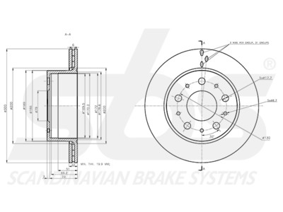 JARRULEVY SBS, 1 KPL/PKT, TAKA, CITROEN, FIAT - Jarrulevyt - 88-1723C - 1