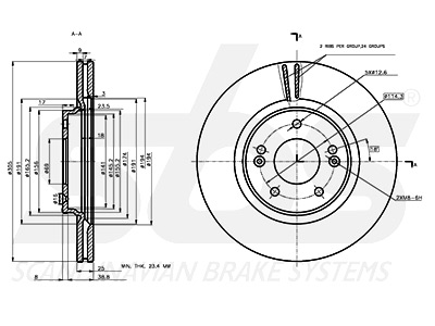 JARRULEVY SBS, 2 KPL/PKT, ETU, HYUNDAI, KIA - Jarrulevyt - 88-2088C - 1